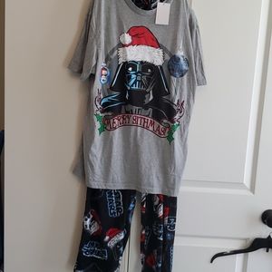 nwt men's sz l Darth Vader merry sithmas pjs